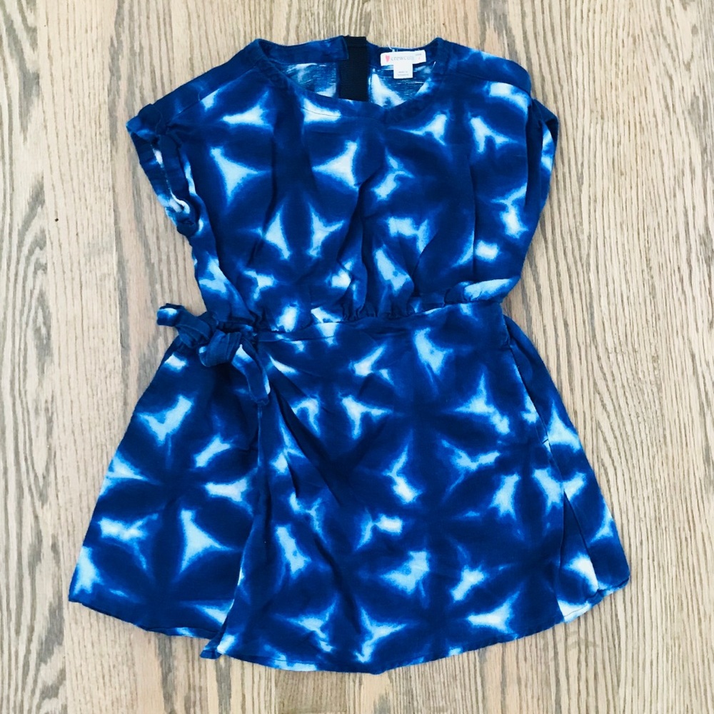 Crewcuts Tie-dye Little Girl Wrap Dress